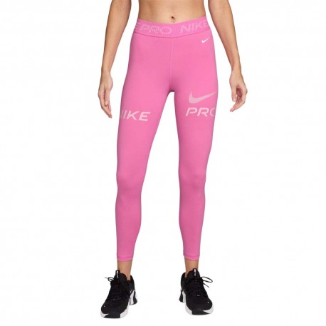 Nike Pro Leggings Palestra Tight Train Pro Team Rosa Donna