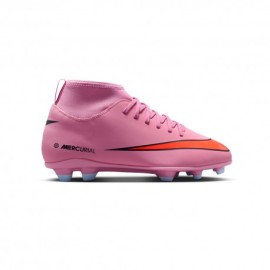 Nike Mercurial Superfly 10 Club Fg Mg Rosa Nero  - Scarpe Da Calcio Bambino