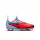Nike Phantom 6 Low Academy Fg Mg Blu Rosso Nero - Scarpe Da Calcio Bambino