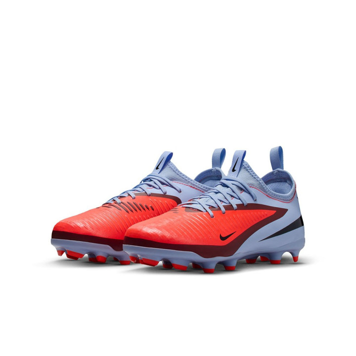 Nike Phantom 6 Low Academy Fg Mg Blu Rosso Nero - Scarpe Da Calcio Bambino