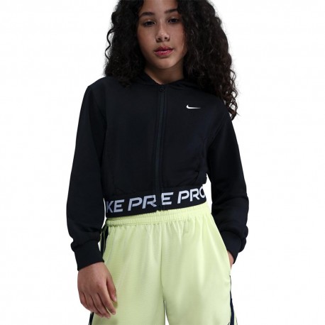 Nike Pro Felpa Palestra Nero Bambina M