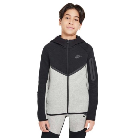 Nike Sportswear Tech Felpa Palestra Grigio Bambino