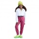Nike Pro Pantaloni Con Polsino Fuxia Bambina