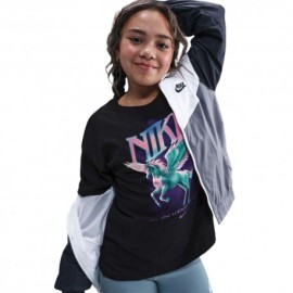 Nike Sportswear Maglietta Palestra Nero Bambina