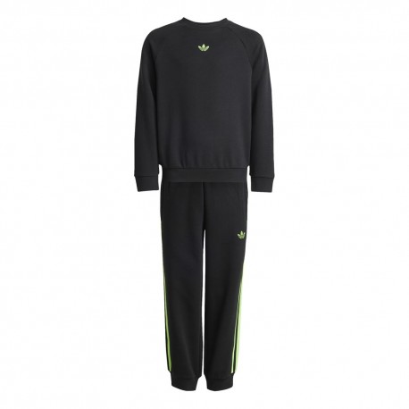 ADIDAS Originals Crew Set Completo Tuta Nero Bambino
