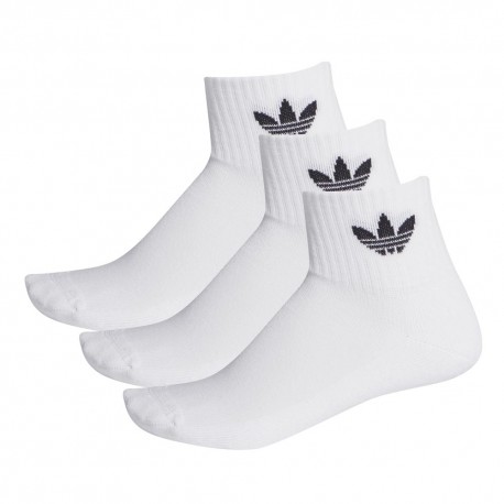 ADIDAS Originals Calza Quarter Tris Pack Bianco XL