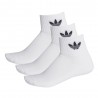 ADIDAS Originals Calza Quarter Tris Pack Bianco