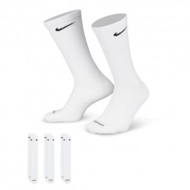Nike Calze Palestra Tris Pack Logo Bianco