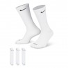 Nike Calze Palestra Tris Pack Logo Bianco