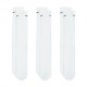 Nike Calze Palestra Tris Pack Logo Bianco