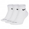 Nike Calze Palestra Tris Pack Quarter Bianco