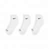 Nike Calze Palestra Tris Pack Quarter Bianco
