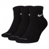Nike Calze Palestra Tris Pack Quarter Nero