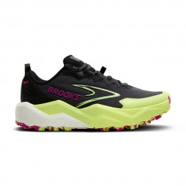 Brooks Caldera 8 Grigio Nero Lime - Scarpe Trail Running Donna