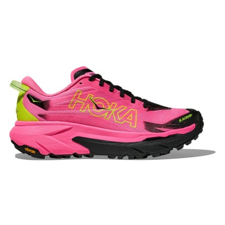 Hoka Mafate 5 Neon Rose - Scarpe Trail Running Donna