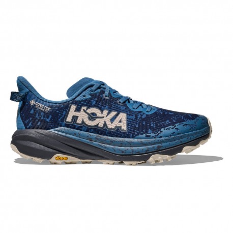 Hoka Speedgoat 6 Gtx Foggy Night Charcoal Grigio - Scarpe Trail Running Uomo