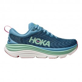 Hoka Gaviota 5 Alpine Blu Jadeite - Scarpe Running Donna