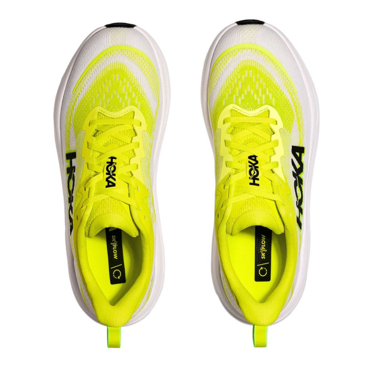 Hoka Skyflow Neon Citrus Neon Bianco - Scarpe Running Uomo