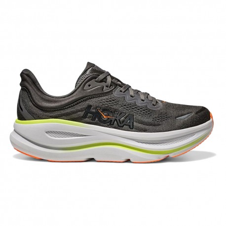 Hoka Bondi 9 Asphalt Grigio Gravel - Scarpe Running Uomo