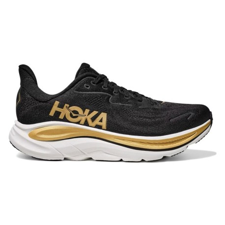 Hoka Clifton 10 Nero Oro - Scarpe Running Donna