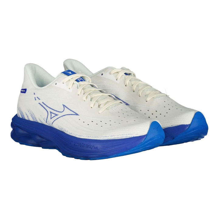Mizuno Wave Skyrise 6 Snow Bianco Deep Abyss - Scarpe Running Uomo
