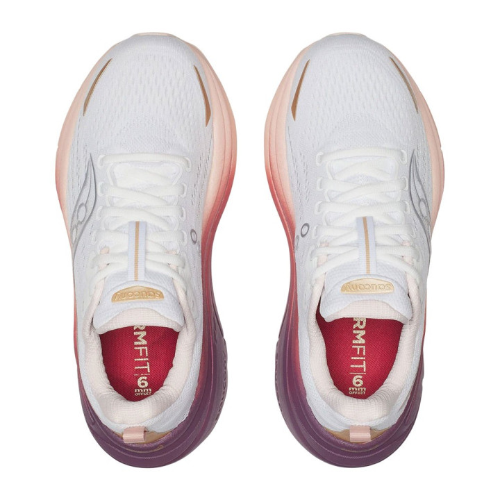 Saucony Hurricane 25 Bianco Cameo - Scarpe Running Donna
