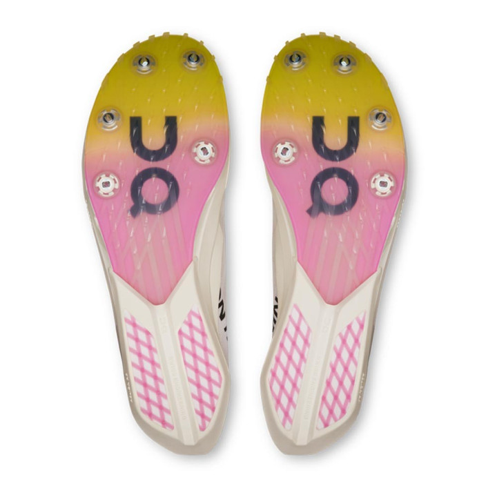 On Cloudspike Amplius 2 Bianco Raspberry - Scarpe Running Uomo