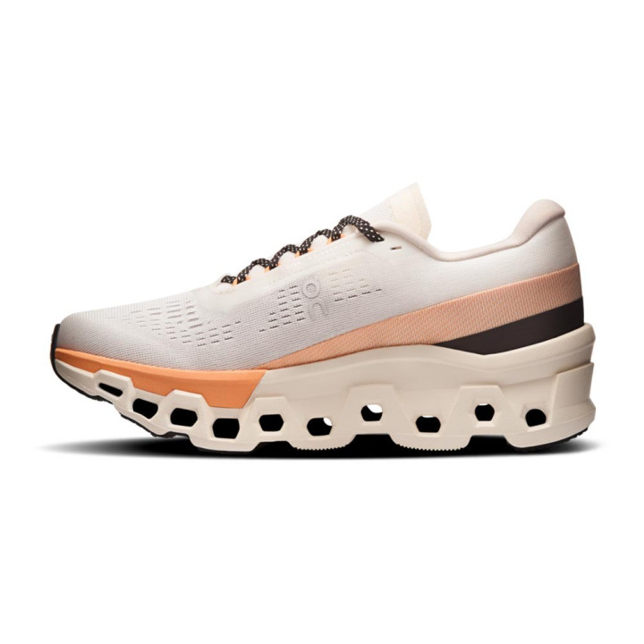 On Cloudmonster 2 Ivory Tangerine - Scarpe Running Donna