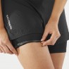 Salomon Short Trail Running Sense Aero 2In1 Nero Donna