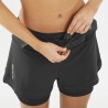Salomon Short Trail Running Sense Aero 2In1 Nero Donna