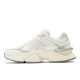 New Balance 9060 Mesh Suede Bianco Argento - Sneakers Donna