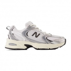 New Balance 530 Mesh Bianco Argento Nero - Sneakers Unisex