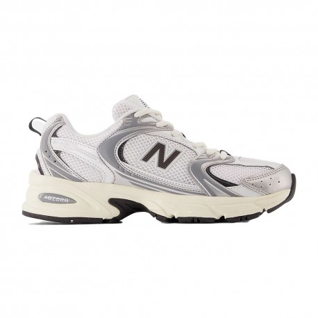 New Balance 530 Mesh Bianco Argento Nero