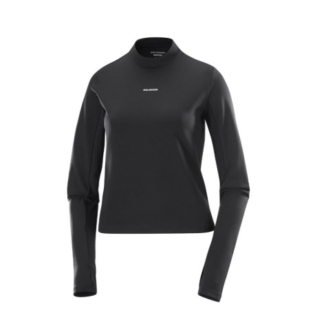 Salomon Maglia Trail Running Shake Out Nero Donna