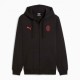 Puma Felpa Calcio Con Cerniera Ac Milan Ess Nero Rosso Uomo