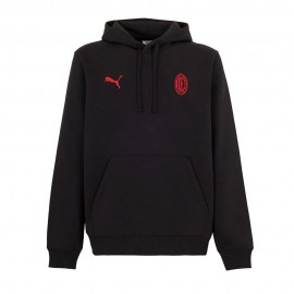 Puma Felpa Calcio Ac Milan Ess Nero Rosso Uomo