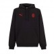Puma Felpa Calcio Ac Milan Ess Nero Rosso Uomo