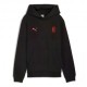 Puma Felpa Calcio Ac Milan Ess Nero Rosso Bambino