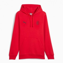 Puma Felpa Calcio Ac Milan Ess Rosso Nero Uomo