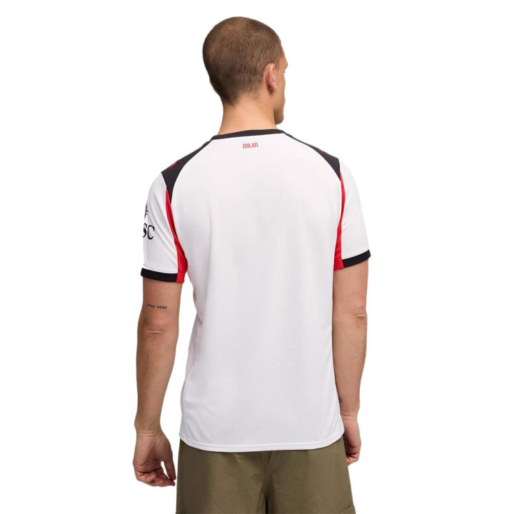 Puma Maglia Maniche Corte Ac Milan Away 25-26 Bianco Rosso Uomo