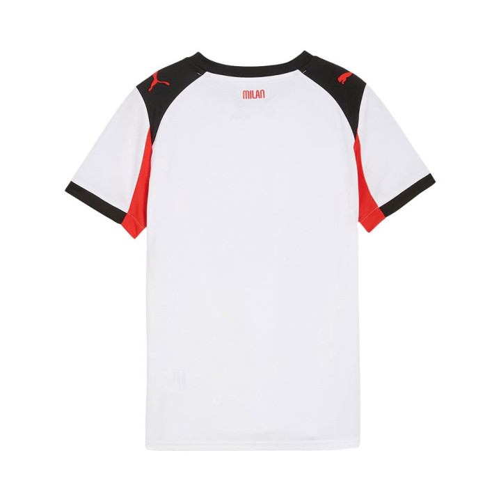 Puma Maglia Maniche Corte Ac Milan Away 25-26 Bianco Rosso Bambino