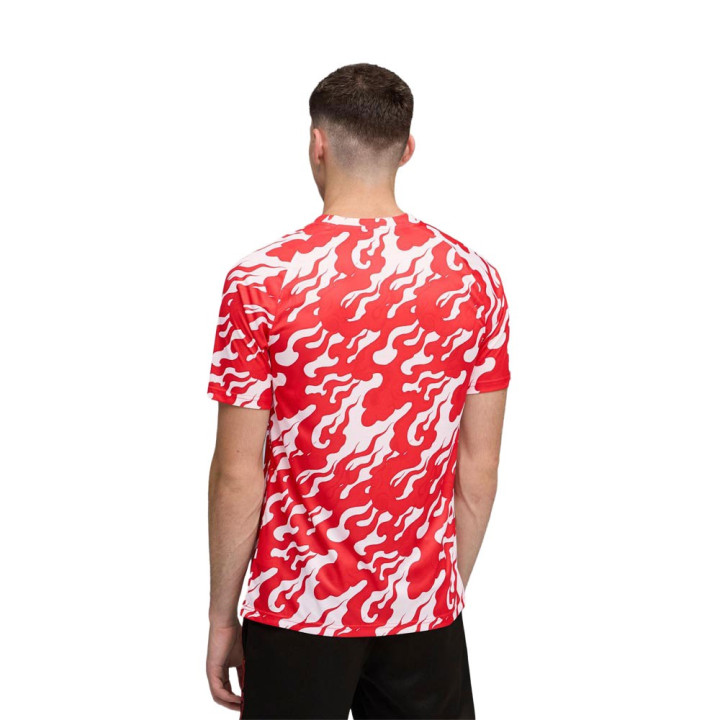 Puma Maglia Maniche Corte Ac Milan Pre Match Away 25-26 Bianco Rosso Uomo