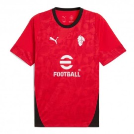 Puma Maglia Maniche Corte Ac Milan Training Nero Rosso Uomo