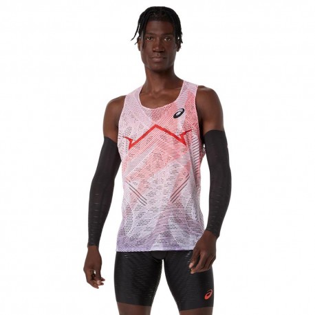 Asics Canotta Running Metaspeed Flash Red Uomo