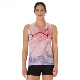 Asics Canotta Running Metaspeed Flash Red Donna