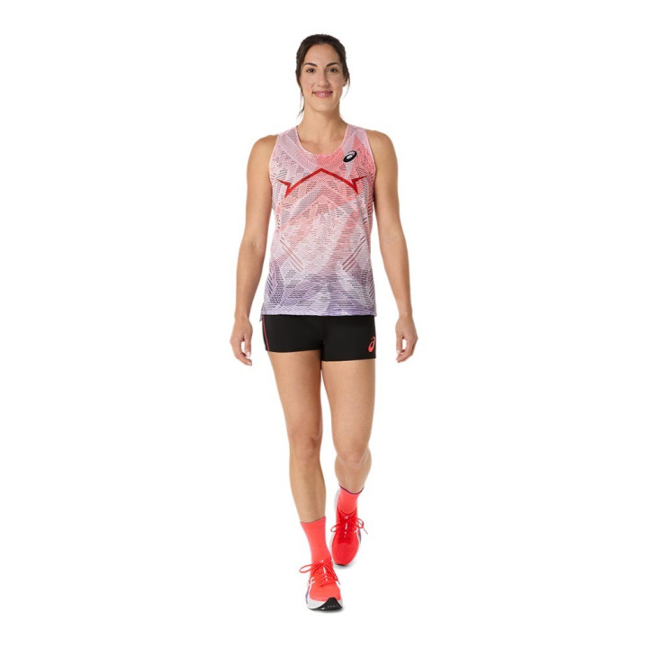 Asics Canotta Running Metaspeed Flash Red Donna