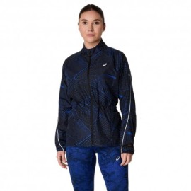 Asics Giacca Running Road Packable Lite-Show Performance Nero Dark Donna