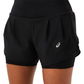 Asics Pantaloncini Running Road 2In1 3,5" Performance Nero Donna