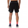 Asics Pantaloncini Running Road 2In1 7" Performance Nero Graphite Grigio Uomo