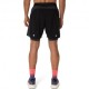 Asics Pantaloncini Running Road 2In1 7" Performance Nero Graphite Grigio Uomo